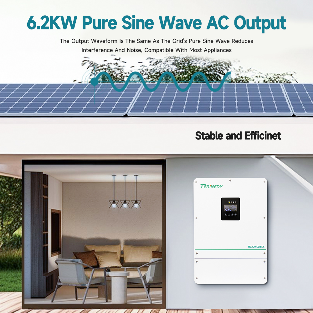 Smart 6kW 48V Built-in MPPT Pu - Pure Sine Wave Inverter ulasan dan harga