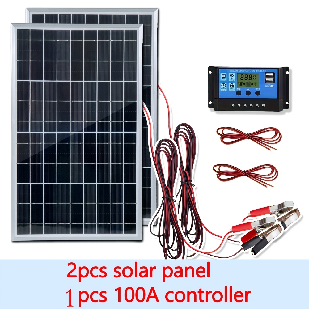 12V Solar Panel Kit 1pc/2pcs W - Solar Pump Controller ulasan dan harga